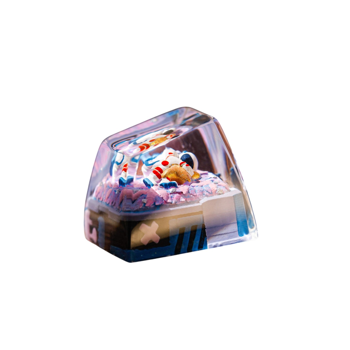 Keycap Astronaut Hugging Star Blue | Artisan Mechanical Keycap