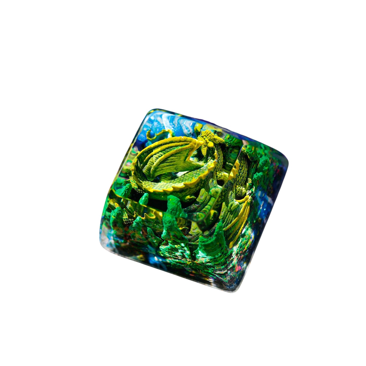 Keycap Sleeping Dragon Green | Artisan Mechanical Keycap