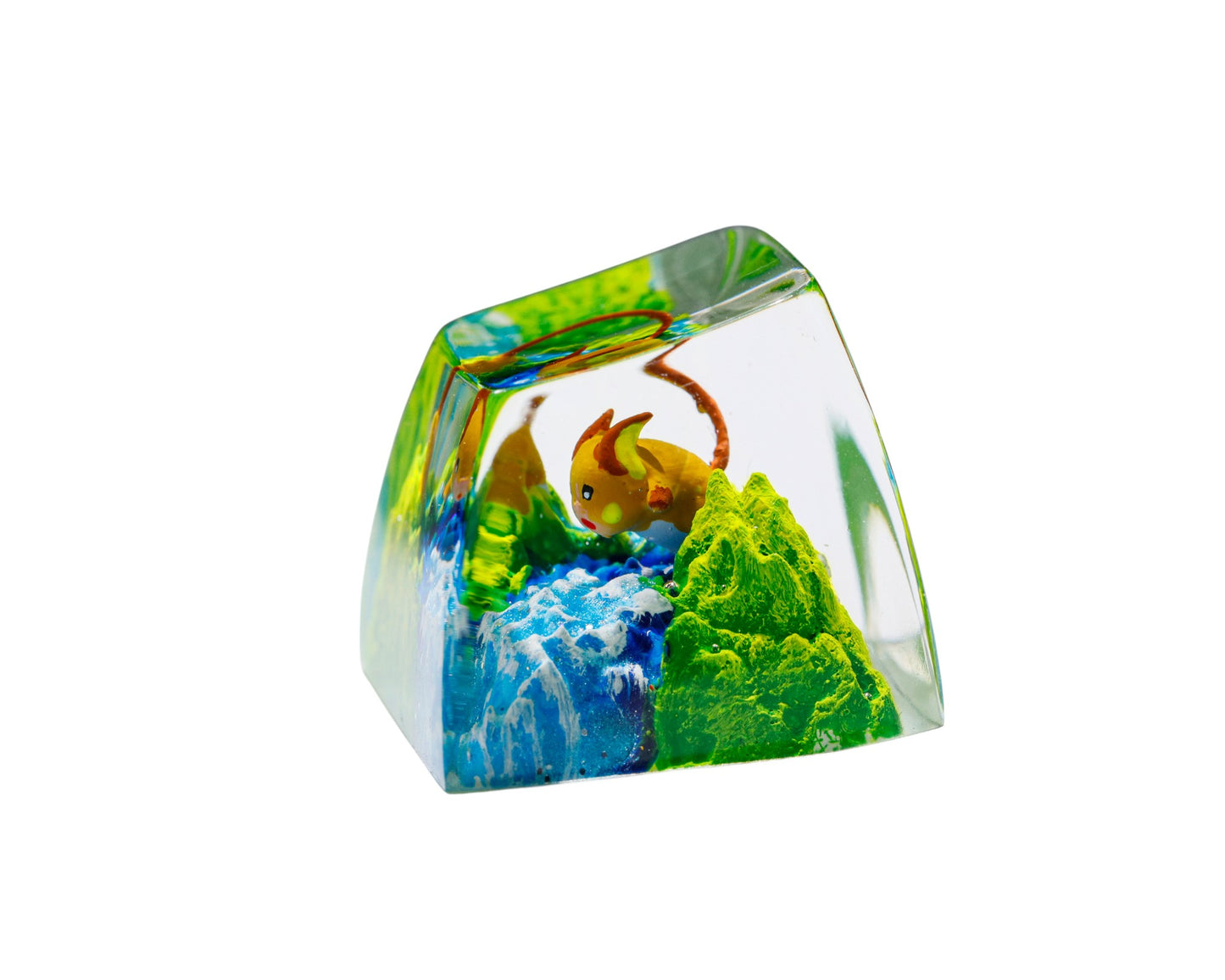 Keycap Raichu Grass Waterfall | Artisan Mechanical Keycap