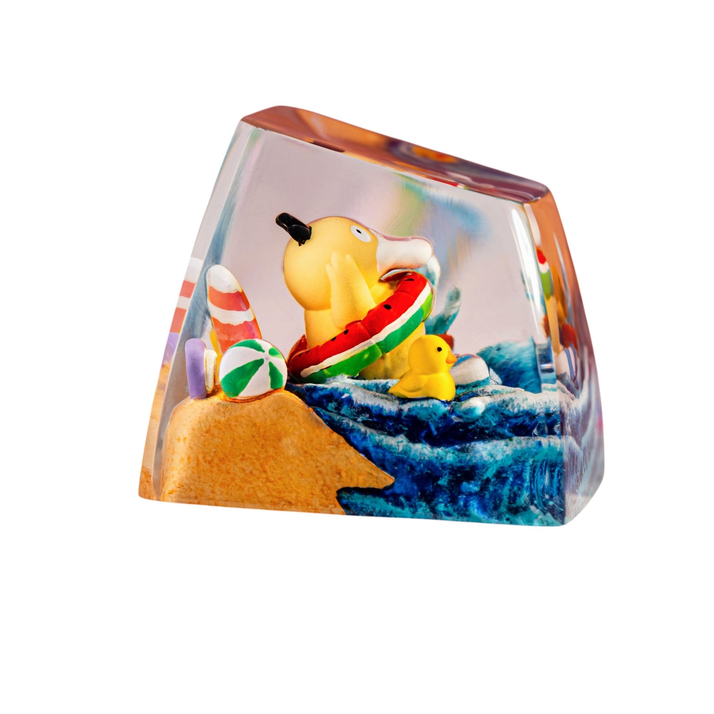 Keycap Psyduck Float New | Artisan Mechanical Keycap