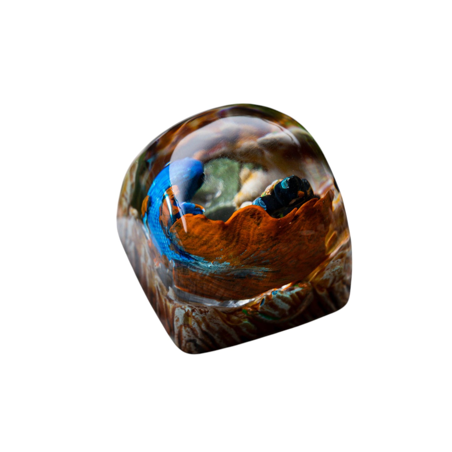 Keycap Koi Fish Blue Brown New 1U | Artisan Keycap