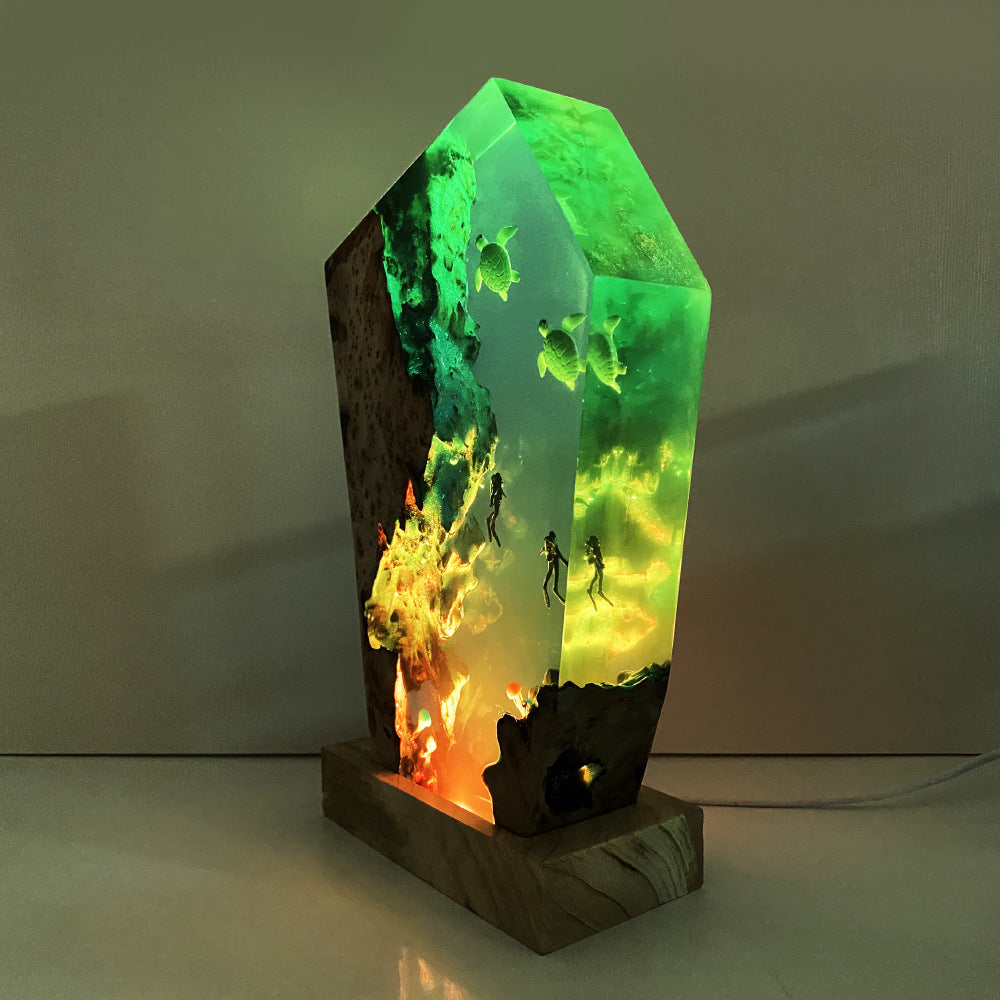 Ocean Art Epoxy Lamp – LY006-1