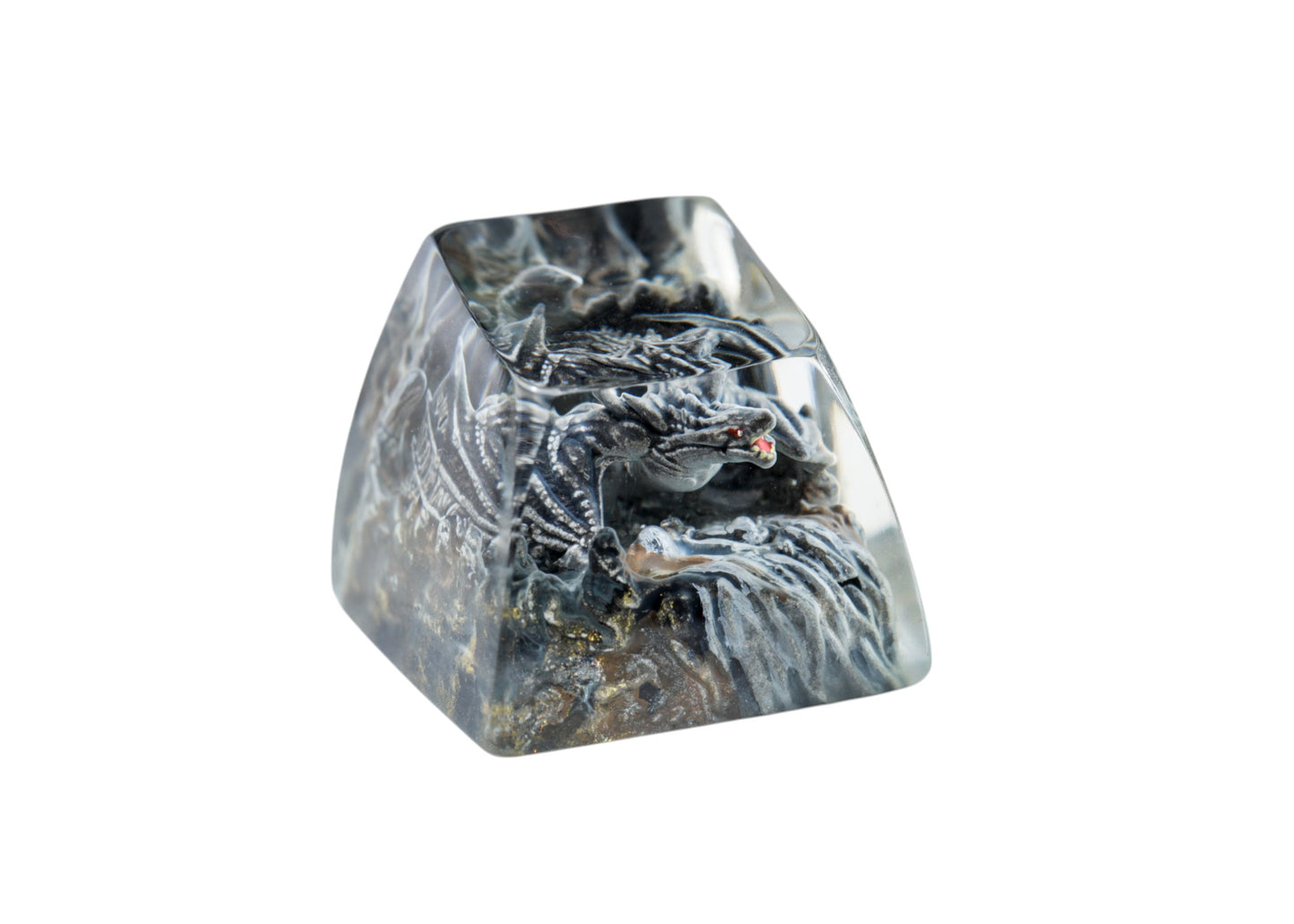 Keycap Gray Dragon Gray Base | Artisan Mechanical Keycap