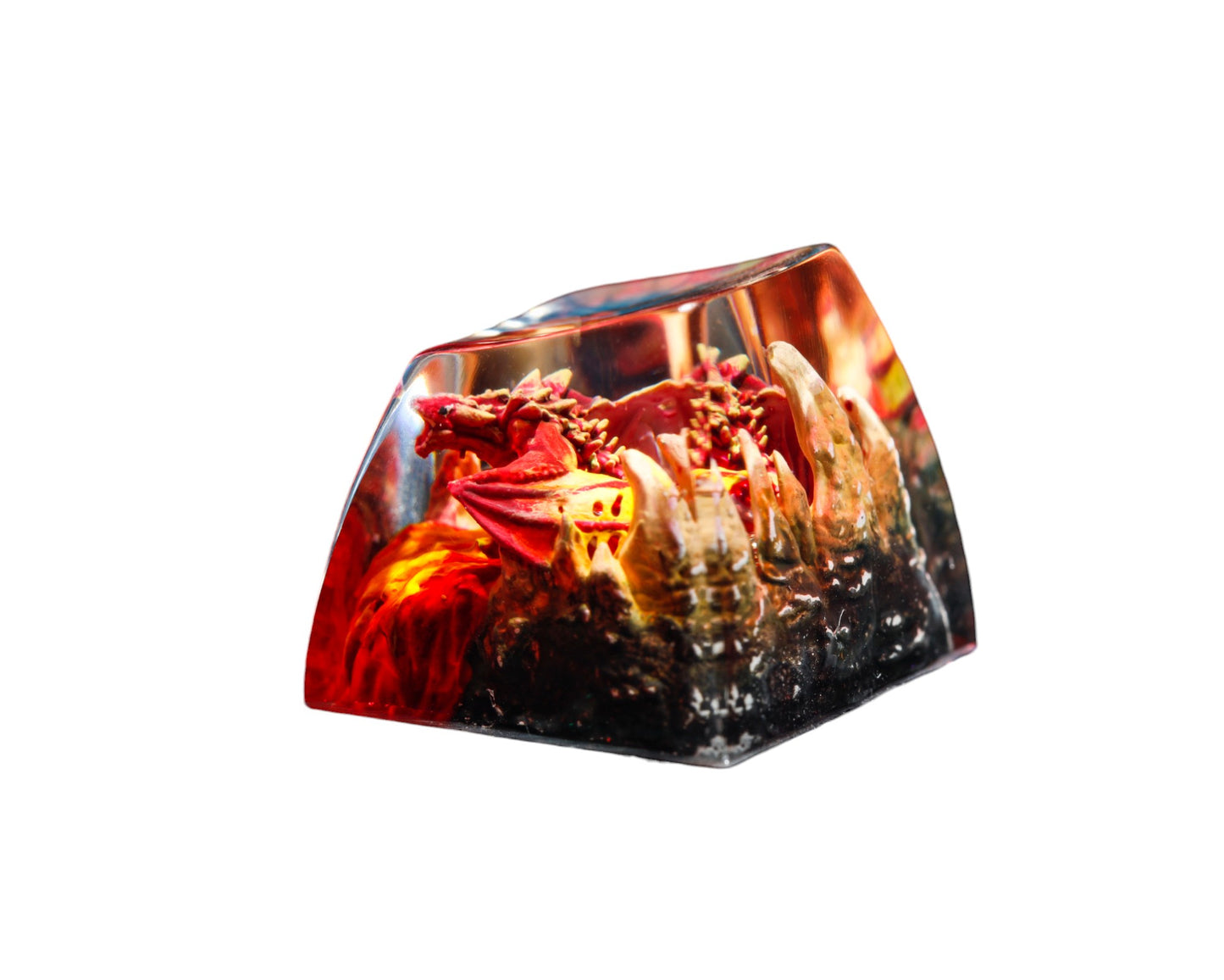 Keycap Red Dragon Fire Base | Artisan Mechanical Keycap
