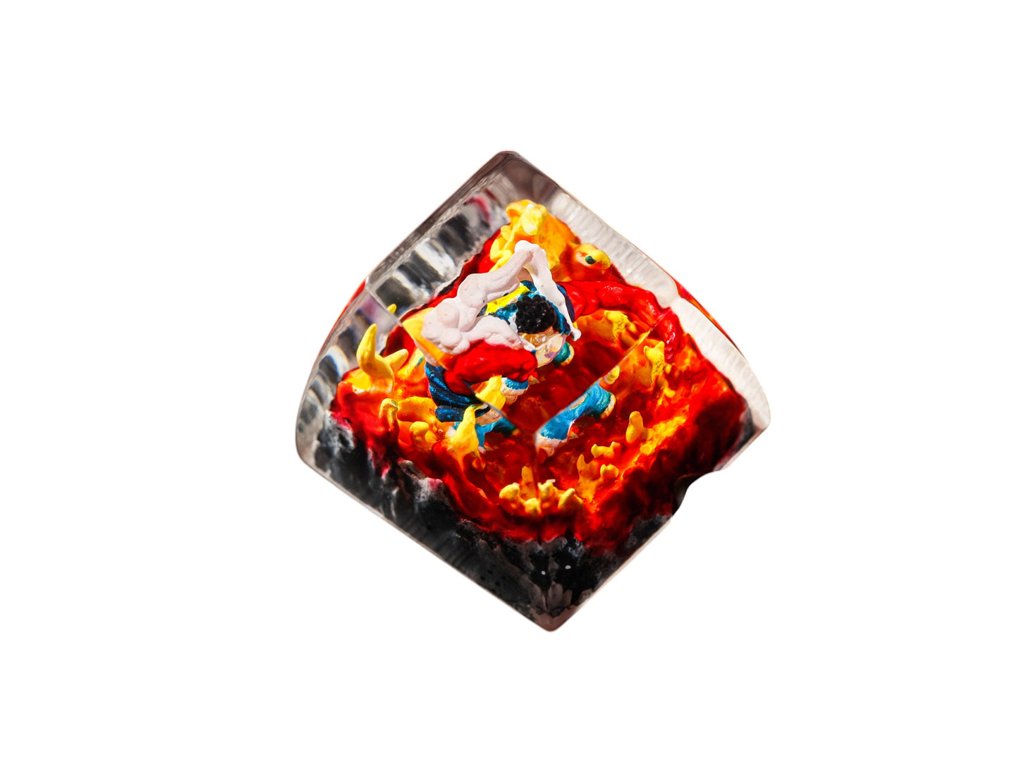Keycap Luffy 3 Fire Base | Artisan Mechanical Keycap