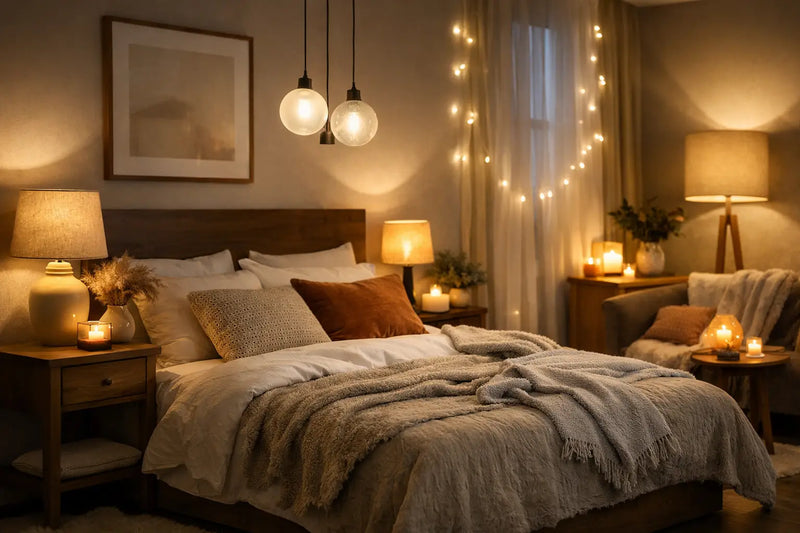 How to Light a Cosy Bedroom in 7 Layers
