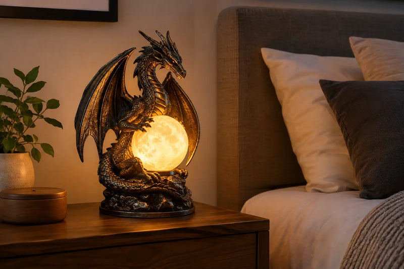 Dragon Lamp Review for Bedroom Decor at Night