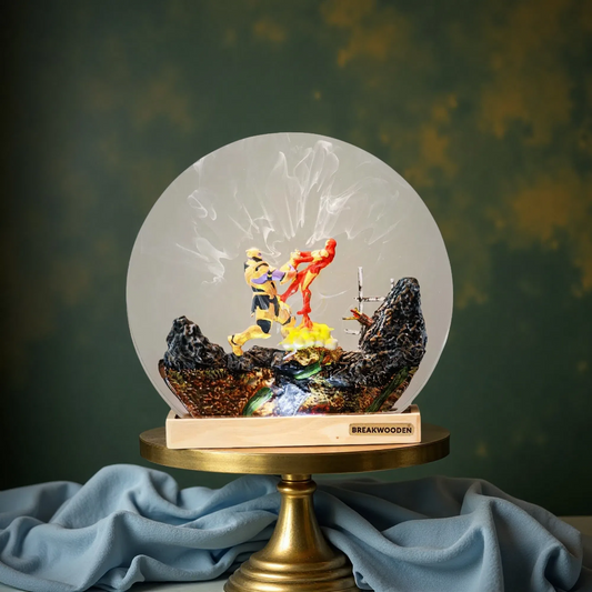 Ocean Diorama Resin Lamp – Iron Man Edition – Ocean Night Light