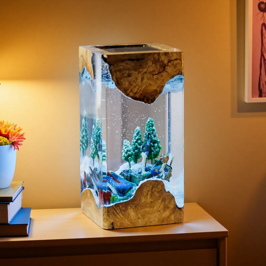 Gundam Anime Resin Lamp – Snowfield Scene Edition – Anime Night Light