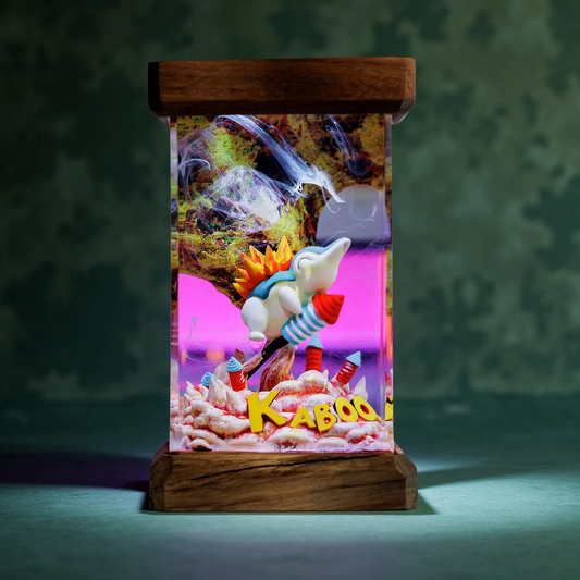 Cyndaquil Pokémon Resin Lamp – Gaming Night Light