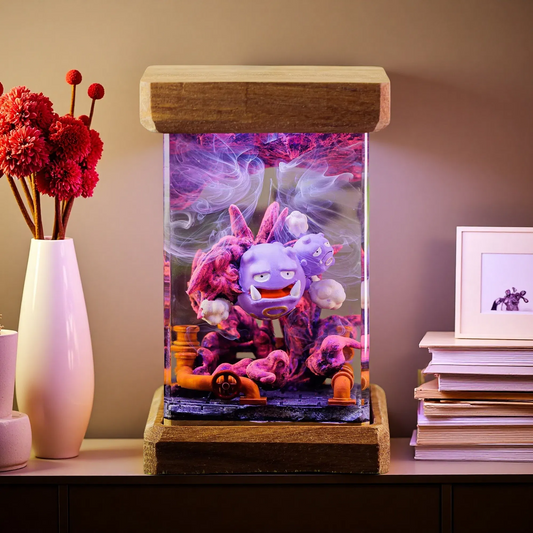 Weezing Pokémon Resin Lamp – Gaming Night Light