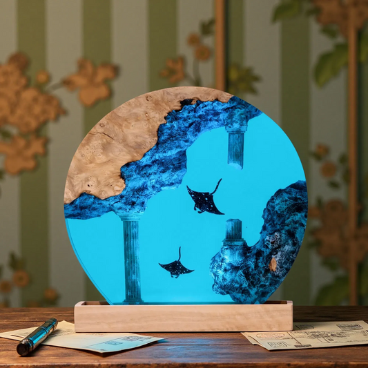 Stingray Resin Lamp – Ocean Night Light – Limited Edition