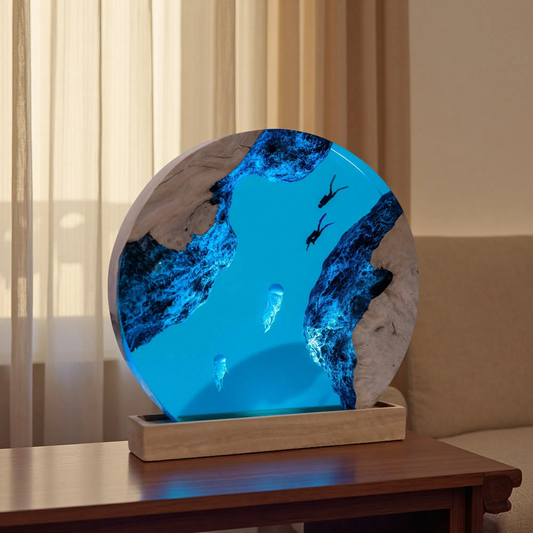 Jellyfish Resin Lamp – Sea Spirit Light