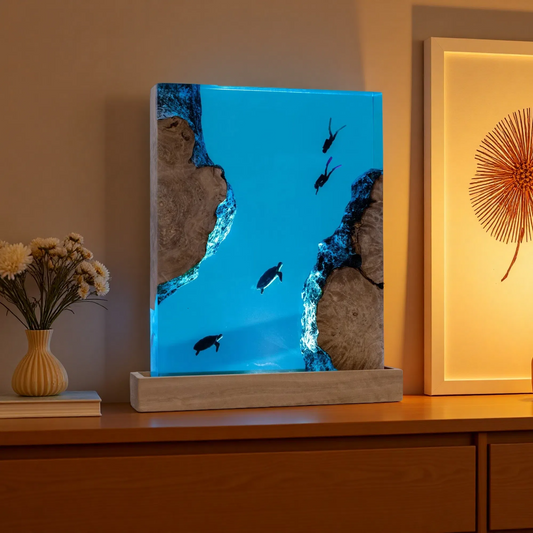 Turtle Resin Lamp – Gaming Night Light