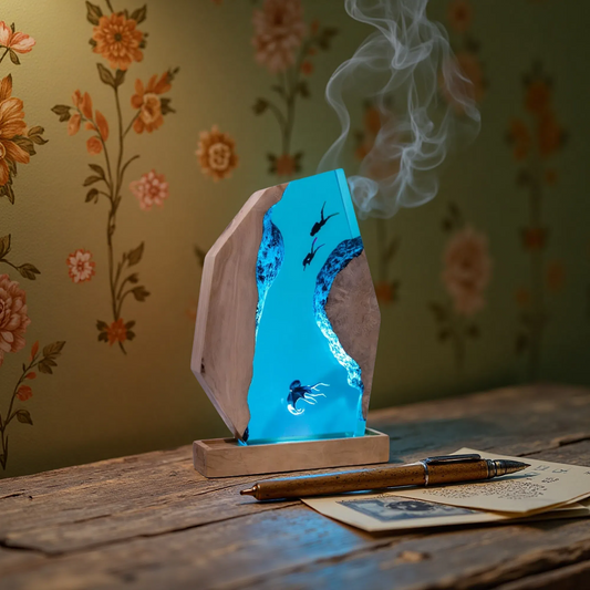 Resin Lamp: "Octopus" - Night Light