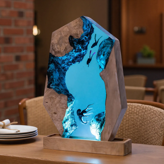 Octopus Resin Lamp – Tentacle Glow Edition – Ocean Night Light