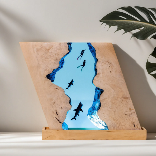Shark Resin Lamp – Ocean Night Light