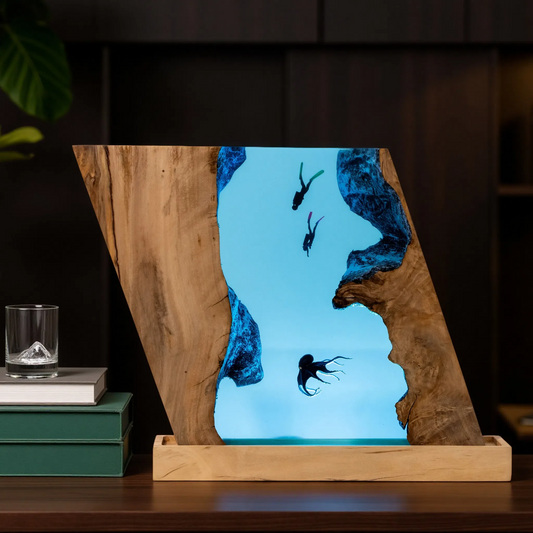 Scuba Diver & Octopus Wrist Rest – Abyss Explorer