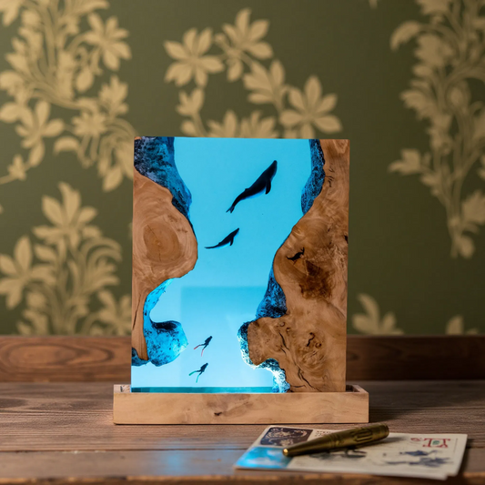 Whale Resin Lamp – Model CN1 Whale CF – Ocean Night Light