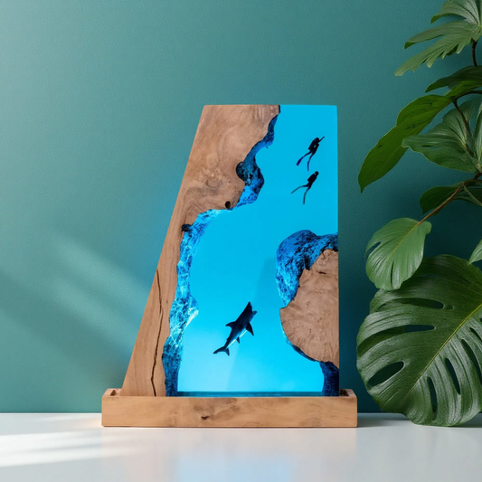 Shark Resin Lamp – Ocean Night Light - Model CB1