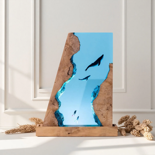 Whale Resin Lamp – Model CB1 Whale CF – Ocean Night Light