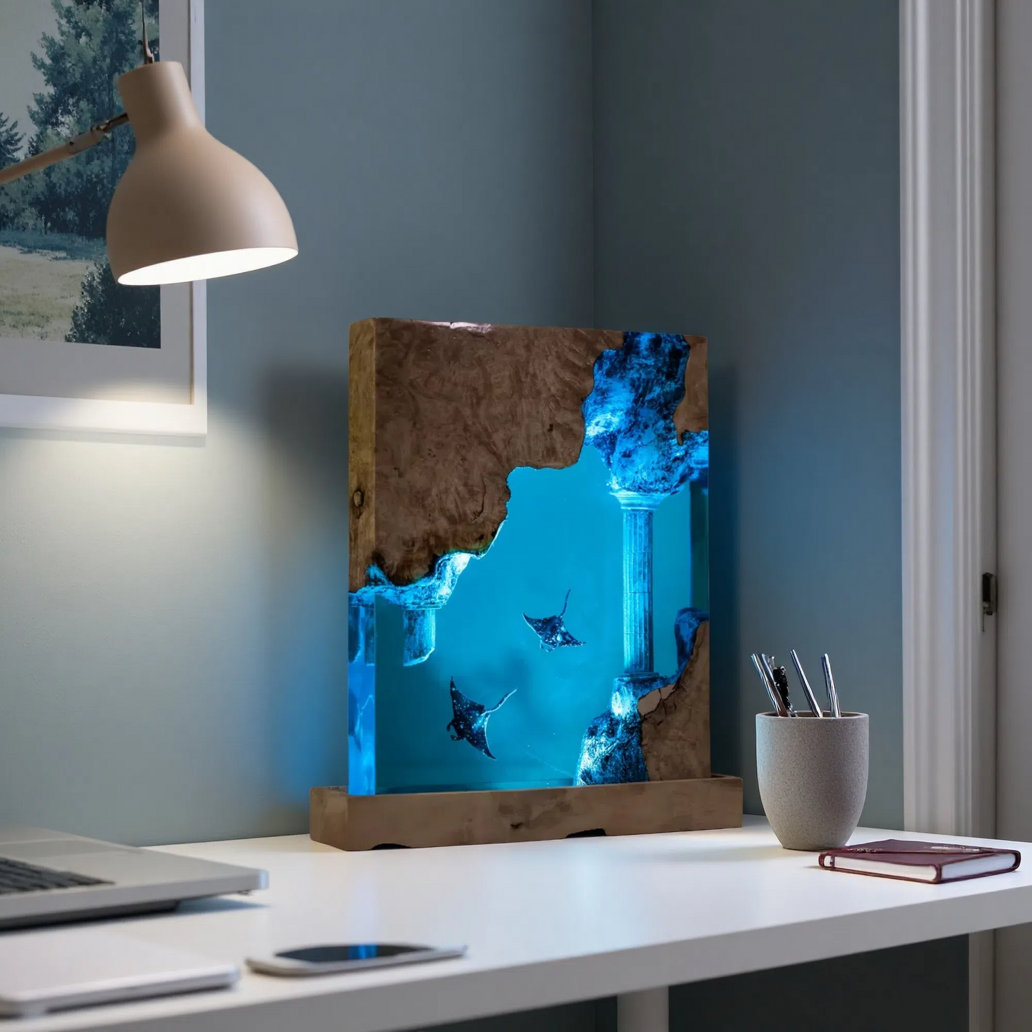 Stingray Resin Lamp – Fantasy Edition I – Collector’s Night Light