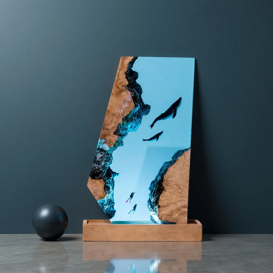 Whale Resin Lamp – Model CB2 Whale CF – Ocean Night Light