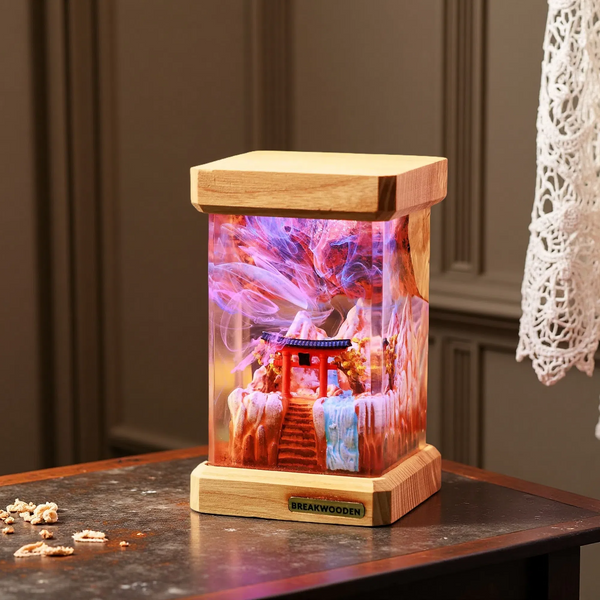 Torii Gate Resin Lamp – Summer Edition – Japanese Culture Night Light