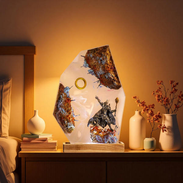 Sauron Ring Resin Lamp – Mystic Edition – Fantasy Night Light