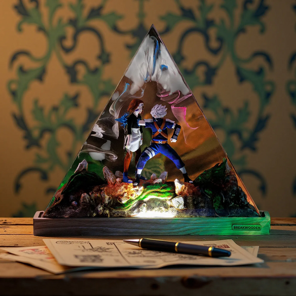 Mew Pokémon Resin Lamp – Enchanted Grass & Waterfall Edition – Gaming Night Light