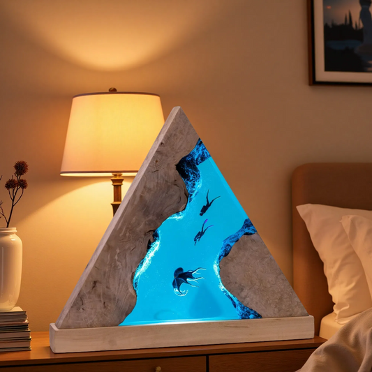 Octopus Resin Lamp – Deep Sea Abyss Edition – Ocean Night Light