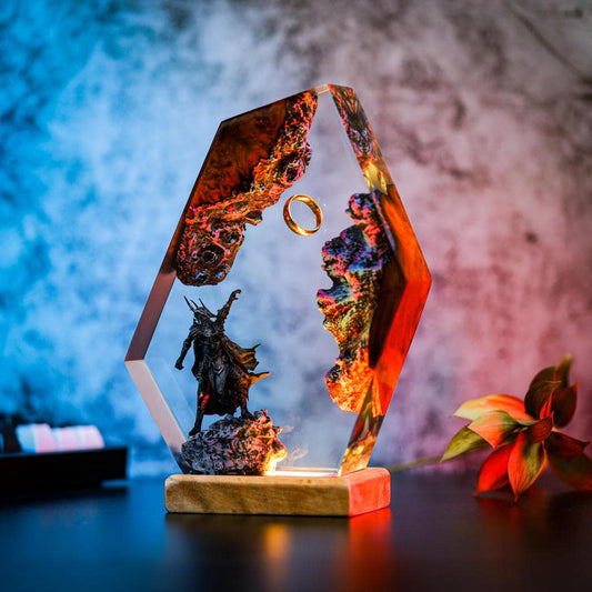 Epoxy Resin Decorative Lamp – Sauron & The One Ring LY299