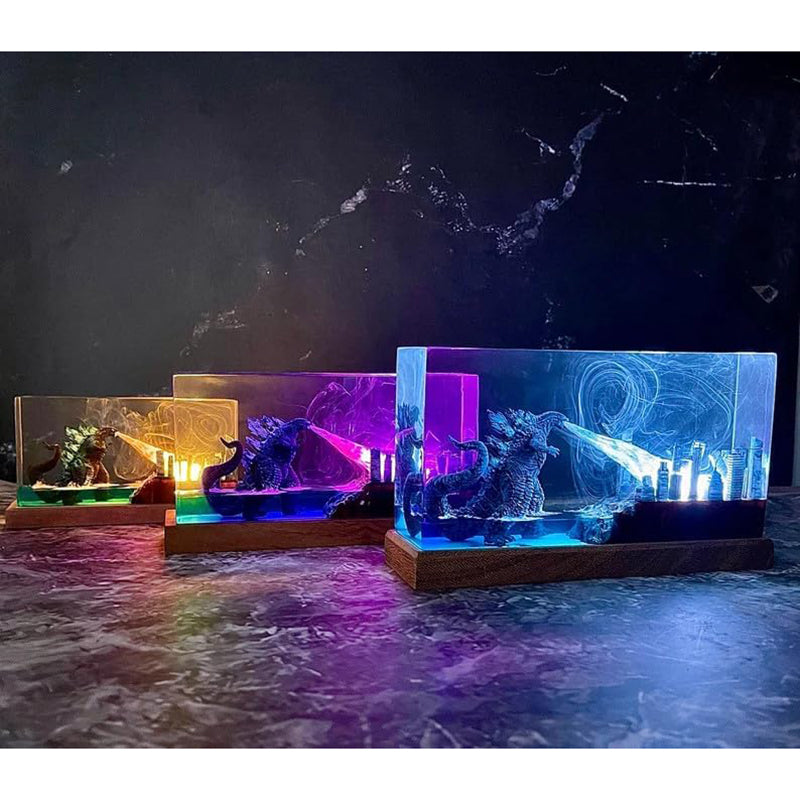 Deep Blue Sea Dragon Aquarium Epoxy Lamp - LY151