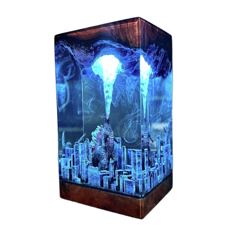 Blue Ocean City Epoxy Lamp – LY220