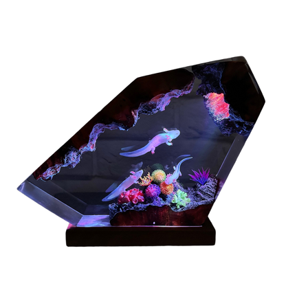 Glowing Ornamental Fish Aquarium Epoxy Lamp – LY164