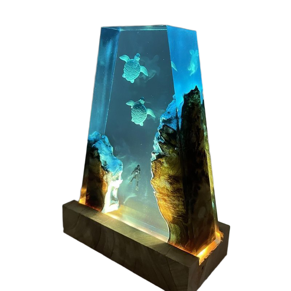 Sunset Glow Mountain Epoxy Lamp – LY277