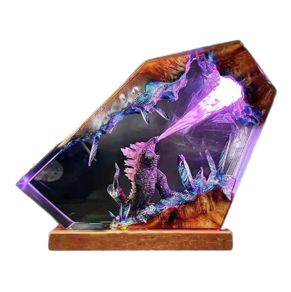 Legendary Purple Dragon Epoxy Lamp - LY152