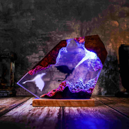 Ice Glow Whale Ocean Epoxy Lamp – LY395