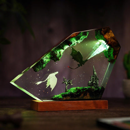 Green Crystal Epoxy Lamp – LY458