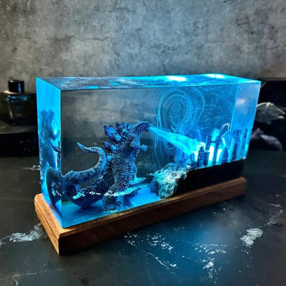 Deep Blue Sea Dragon Aquarium Epoxy Lamp - LY151