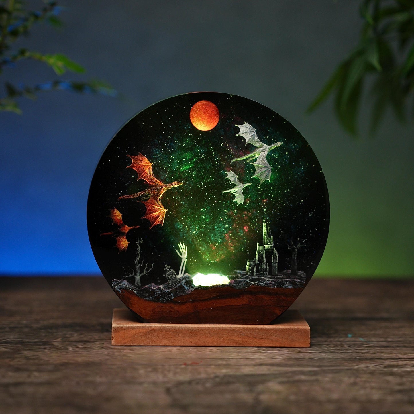Green Celestial Epoxy Lamp – LY428