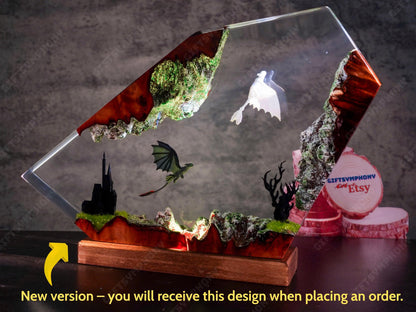 Green Aquatic Fish Epoxy Lamp – LY429