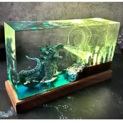 Deep Blue Sea Dragon Aquarium Epoxy Lamp - LY151