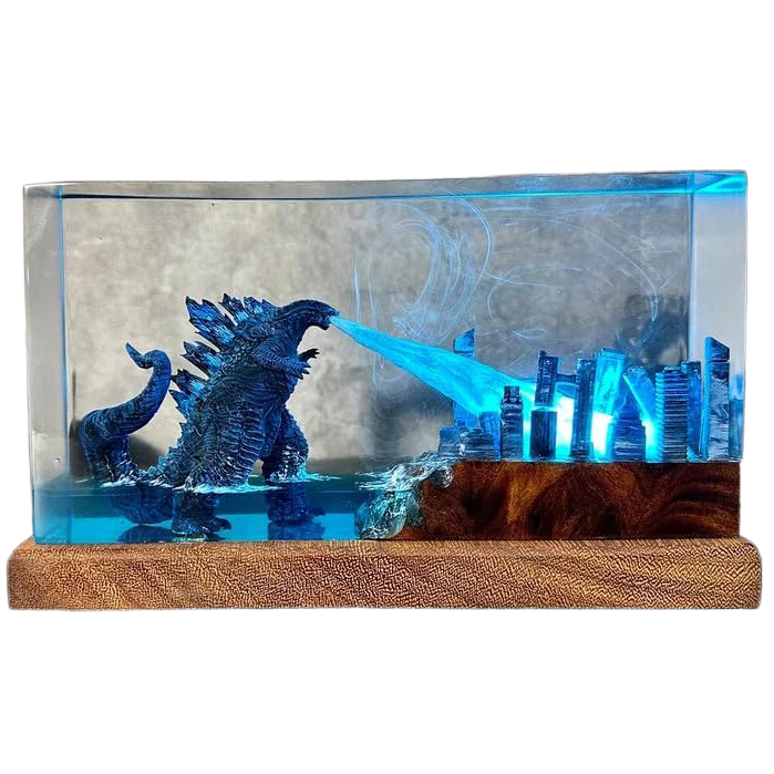 Deep Blue Sea Dragon Aquarium Epoxy Lamp - LY151