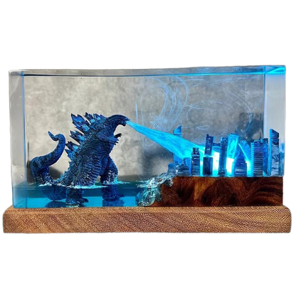 Deep Blue Sea Dragon Aquarium Epoxy Lamp - LY151