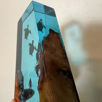 Sunset Glow Mountain Epoxy Lamp – LY277