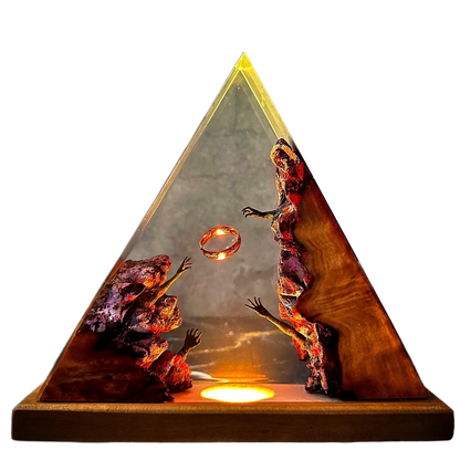 Sunset Pyramid Epoxy Lamp – LY142