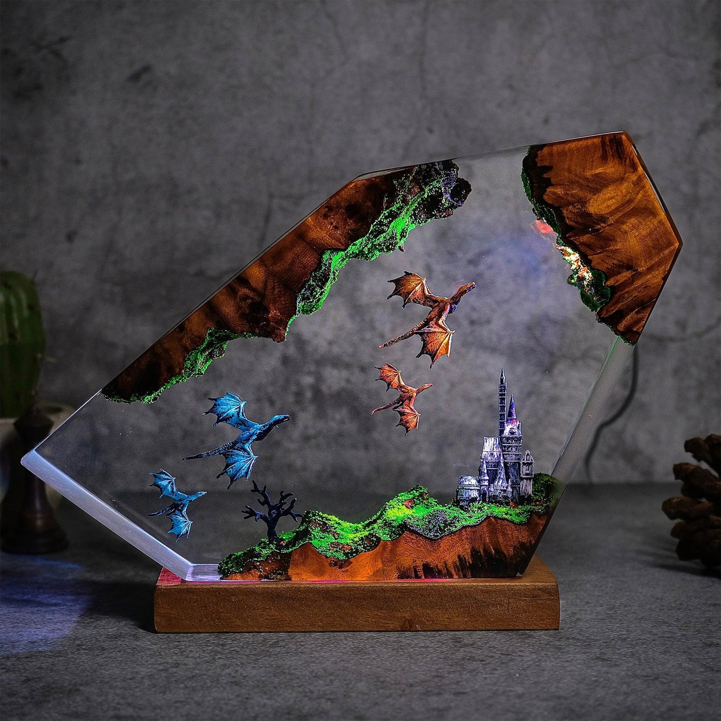 Multicolor Marine Life Ocean Epoxy Lamp – LY163