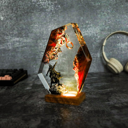 Feng Shui Fire Dragon Epoxy Lamp – LY299