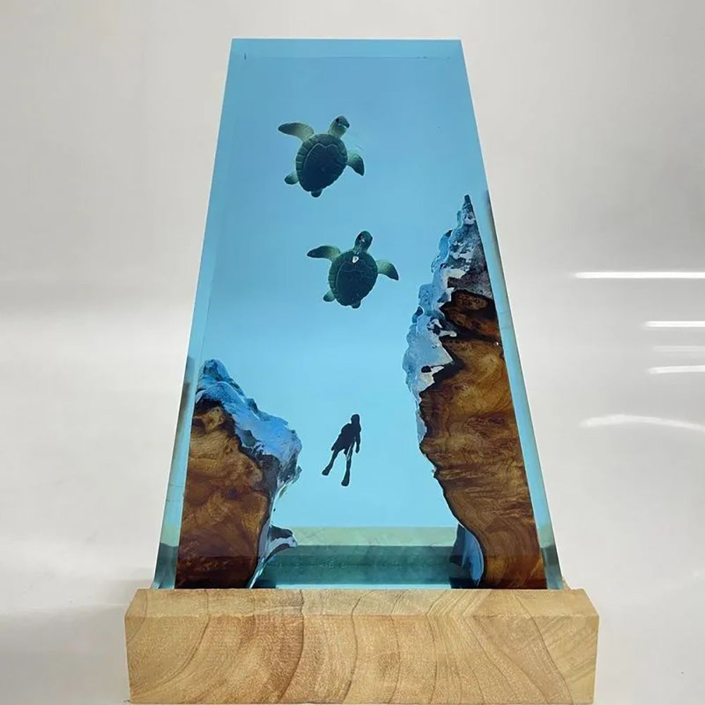 Sunset Glow Mountain Epoxy Lamp – LY277